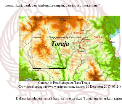 Gambar 1: Peta Kabupaten Tana Toraja 