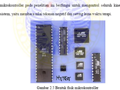Gambar 2.5 Bentuk fisik mikrokontroller