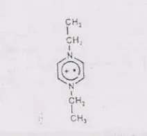 Gambar 2.8. Struktur radikal kation 1,4-diethylpyrazinium  