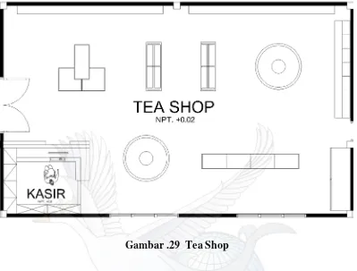 Gambar .29  Tea Shop 