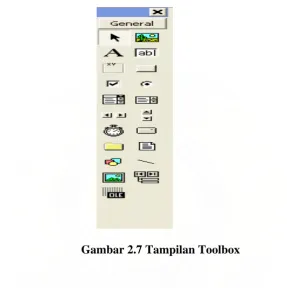 Gambar 2.7 Tampilan Toolbox 