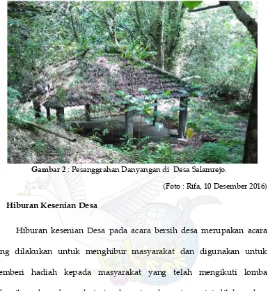 Gambar 2 : Pesanggrahan Danyangan di Desa Salamrejo.