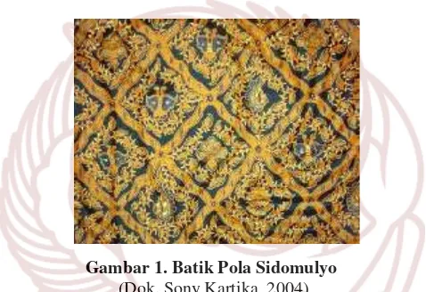 Gambar 1. Batik Pola Sidomulyo