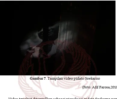 Gambar 7. Tampilan video pidato Soekarno 