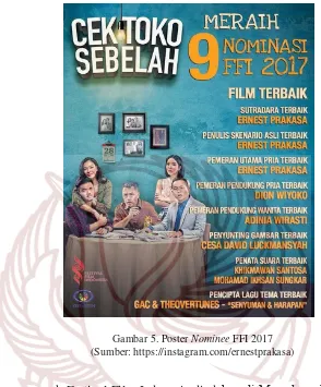 Gambar 5. Poster Nominee FFI 2017 