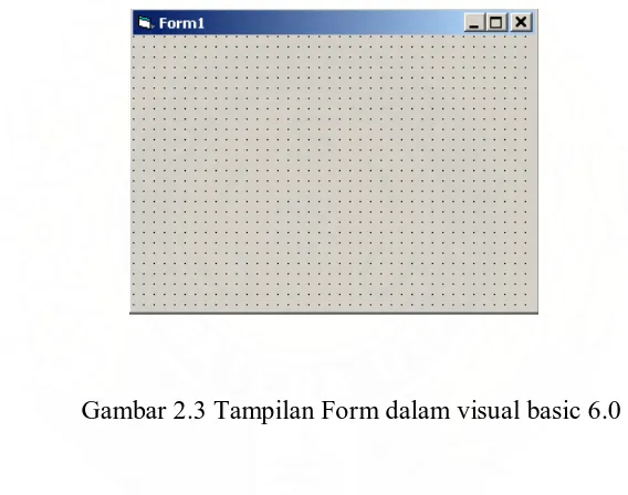 Gambar 2.3 Tampilan Form dalam visual basic 6.0 