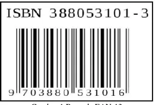 Gambar 1 Barcode EAN-13 