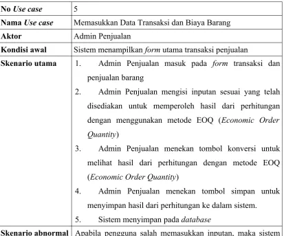 Gambar 3.17 Form Admin Penjualan