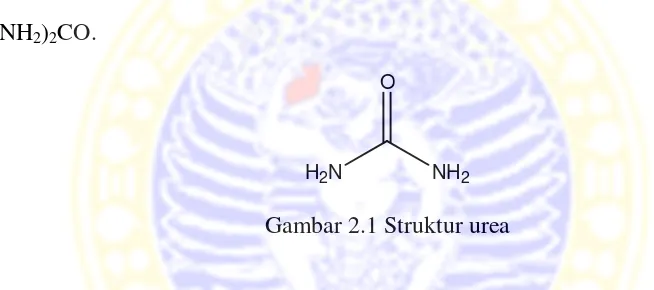 Gambar 2.1 Struktur urea