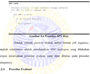 Gambar 4.6 Prosedur SPV Rule 