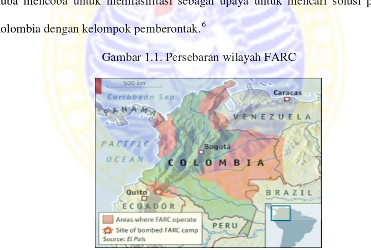 Gambar 1.1. Persebaran wilayah FARC 