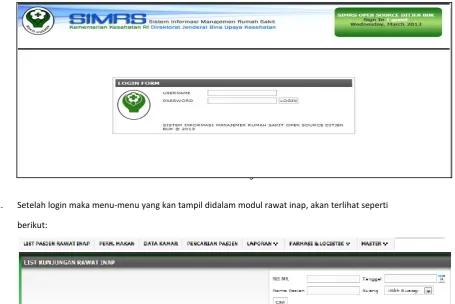 Gambar. Halaman login 