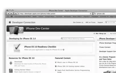 FIGURE 1-1Before you install the iPhone SDK, make sure you satisfy the following system requirements: 