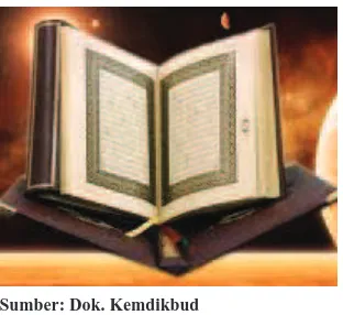 Gambar 1.11 Kitab al-Qur’ᾱn diturunkan kepada Nabi Muhammad saw.