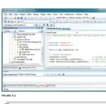 FIGURE 5-2The VS2008 IDE is ﬂ exible and provides the option for you to change the IDE 