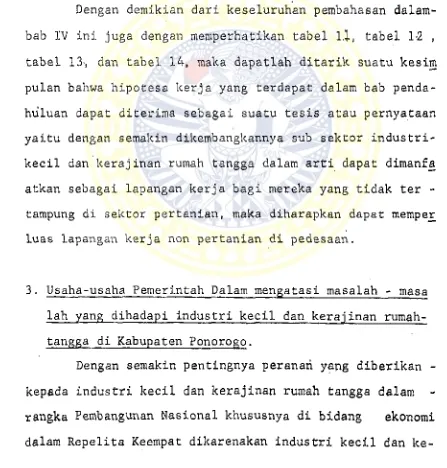 tabel 13', dan tabel 14, maka dapatlah ditarik suatu kesim 