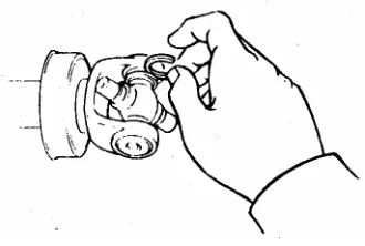 Gambar 36. Memeriksa kebebasan spider bearing 