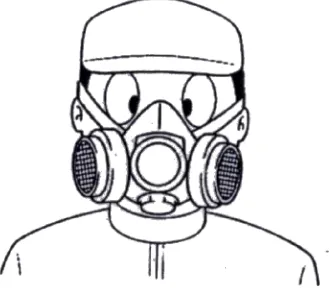 Gambar  5. Masker gas dengan filter