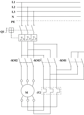 Gambar a.  Diagram Starter Bintang-Segitiga 