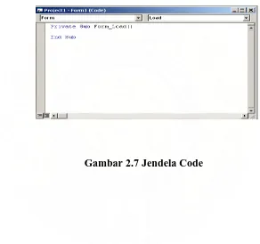 Gambar 2.7 Jendela Code 