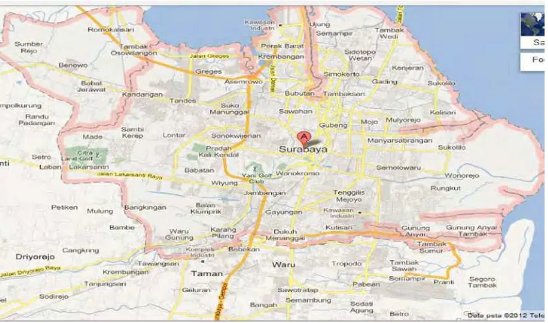 Gambar 1.1. Peta Propinsi Jawa Timur 