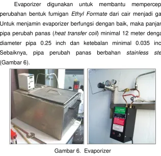 Gambar 6.  Evaporizer 