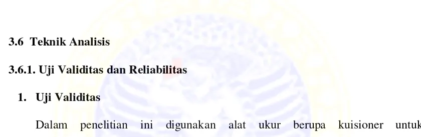 tabel dan memiliki nilai positif maka pertanyaan atau indikator tersebut 