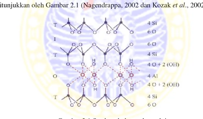 Gambar 2.1 Struktur kelompok smektit