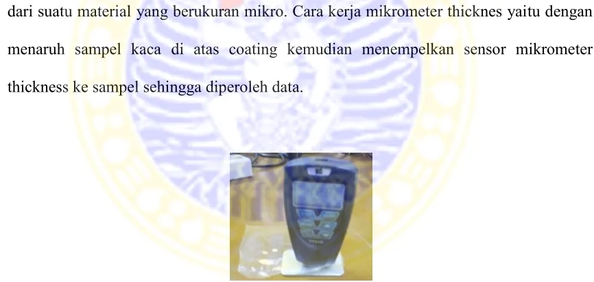 Gambar 3.5 Mikrometer Tickness 
