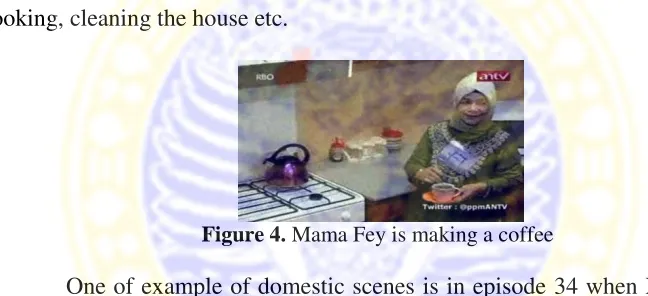 Figure 4. Mama Fey is making a coffee 