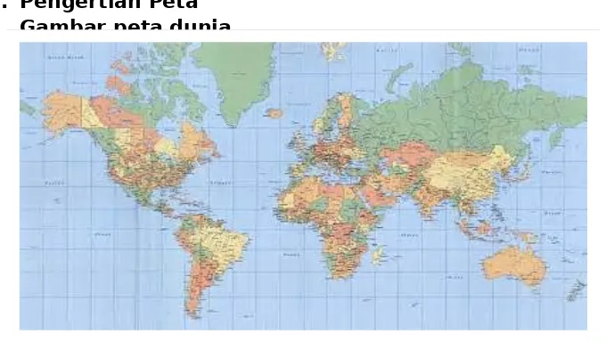 Gambar peta dunia. 