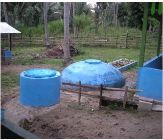 Gambar 2. Biodigester konstruksi beton 