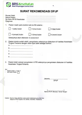 Gambar 
  6. 
  Form 
  Surat 
  Rekomendasi 
  DPJP 
  BPJS 
  Kesehatan 
  