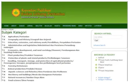 Gambar 7. Dashboard server fail over system pada repositori publikasi Badan Penelitian dan Pengembangan Pertanian.