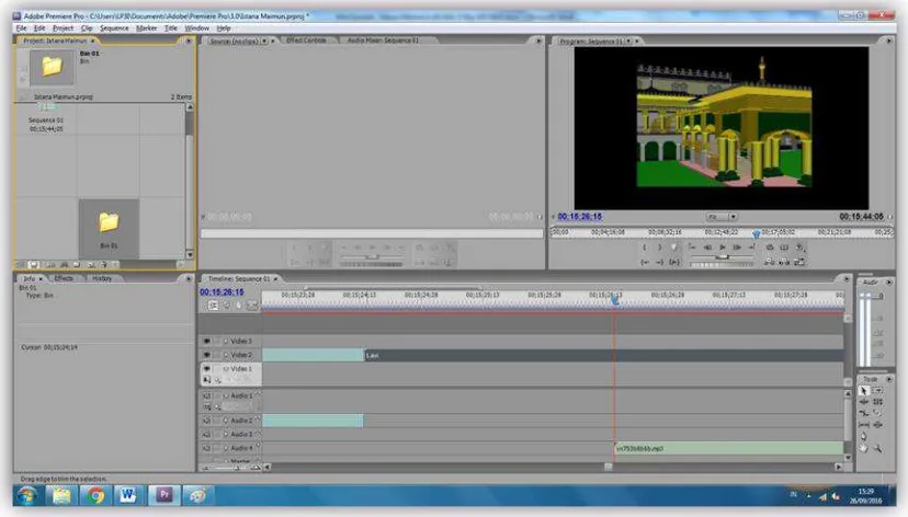 Gambar 7 Tampilan Adobe Premiere 