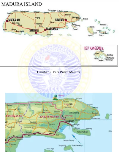 Gambar 2. Peta Pulau Madura 