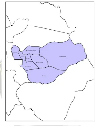 Gambar 4.2 Peta Wilayah Kecamatan Buntu Batu 