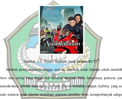 Gambar. 2.1 : Poster Sinetron Anak Jalanan RCTI40 