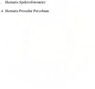 Gambar 2.3.3.    Skematis Spektrofotometer  