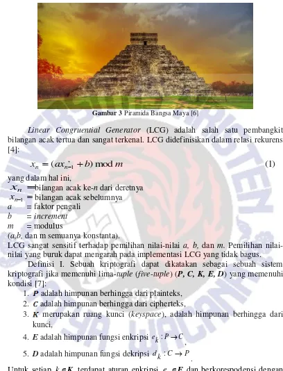 Gambar 3 Piramida Bangsa Maya [6] 