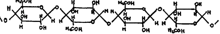 Gambar 2.6.struktur molekul selulosa 