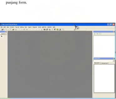 Gambar 2.1. Jendela Utama Visual Basic 