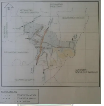 Gambar 4.1 Sketsa Peta Kecamatan Mattiro bulu 