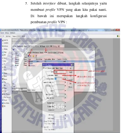 Gambar 3.12. Langkah pembuatan profile VPN yang akan dipakai
