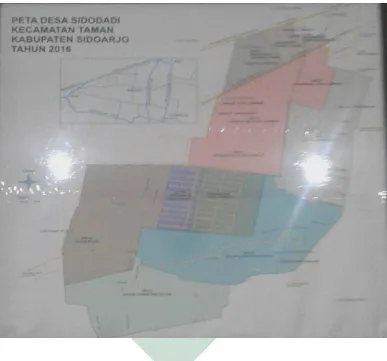 Gambar 1.1. Wilayah Administrasi  Kecamatan Taman Kabupaten Sidoarjo  