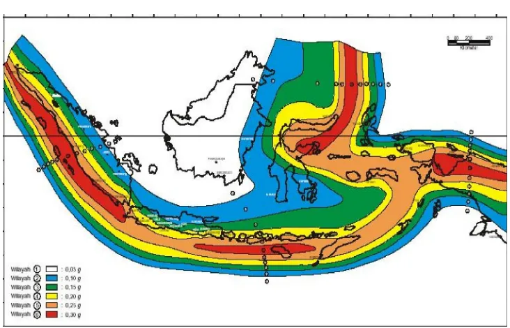 Gambar 2.3 Peta Gempa Indonesia 