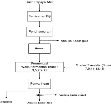 Gambar 3.6. Diagram Alir Proses Fermentasi 