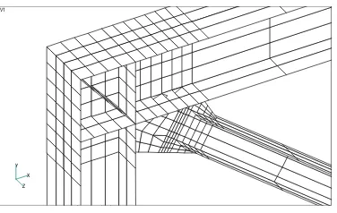 Fig. 3.3 Modeling Element in the panel zone area
