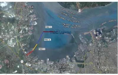 Gambar 1.1 Peta Pembangunan Dermaga Multipurpose Teluk Lamong Surabaya (paket A)  