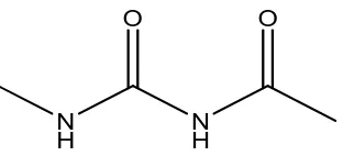 Fig. 1: The ureid acyclic pharmacophoric moiety in urea derivatives 